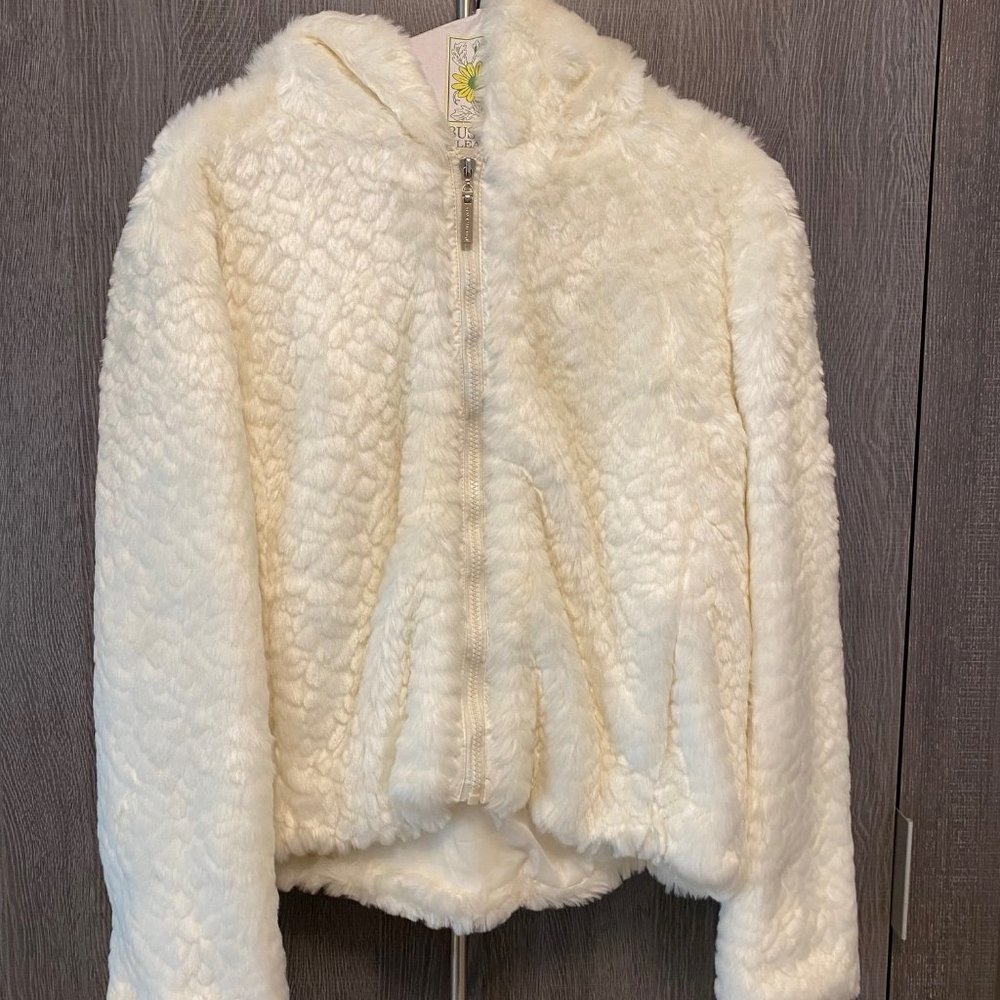 Faux fur hooded jacket
